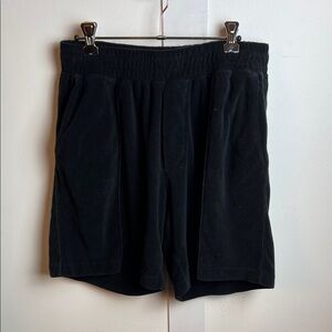 H&M Black Terry Textured Shorts